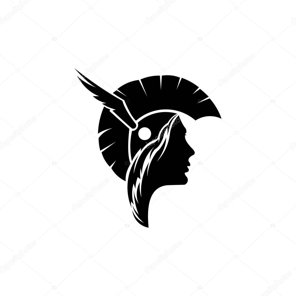 Women spartan,Athena greek goddess from ancient mythology. Female character