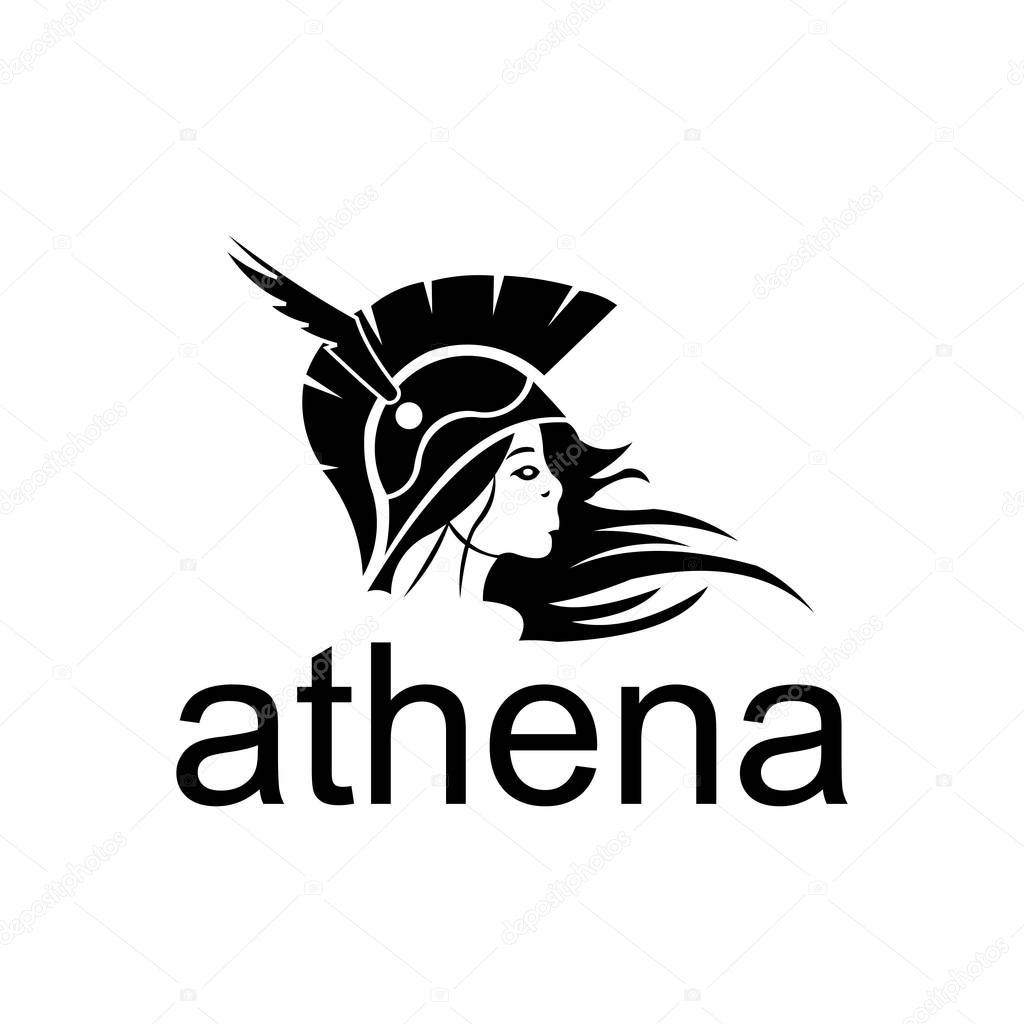 Women spartan,Athena greek goddess from ancient mythology. Female character