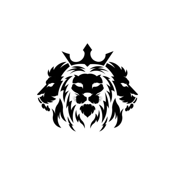 Leijonapää Vektorimallin Logotyyppi Inspiraatio Logo Leijona Pään Eläin — vektorikuva