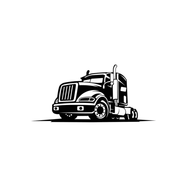 Tow Truck Trailer Logo Transportation Inspiration Vector Van — стоковый вектор