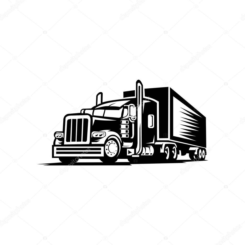 tow Truck Trailer Logo Transportation - inspiration Vector van