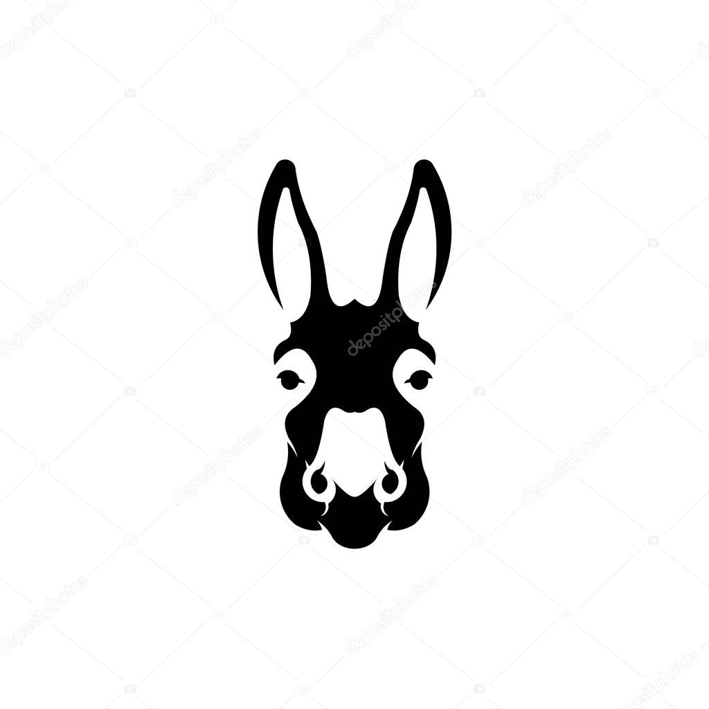 A donkey cute animal cartoon character , Donkey icon, Donkey symbol design from Animals collection.