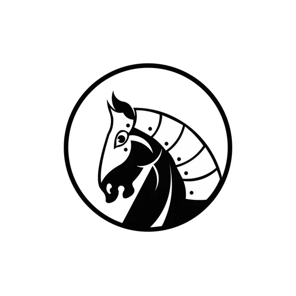 Knight Horse Mascot Vector Knight Head Horse Mascot Vector Web — 스톡 벡터