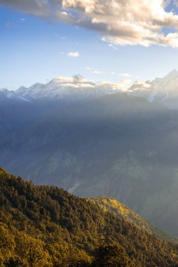 Khaliya Top'ta gün doğumu, Munsyari - Uttrakhand