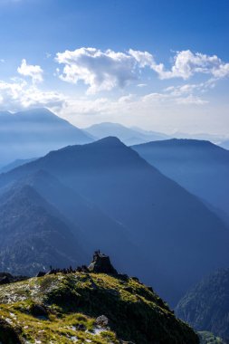 Khaliya Top'tan görünüm - Himalayalar, Khaliya Top, Munsiyari, Uttarakhand, Hindistan Manzarası -