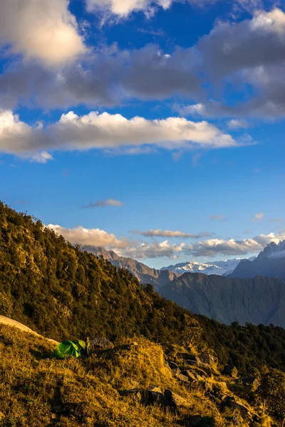 Camping Las Montañas Khaliya Top Munsiyari Uttarakhand — Foto de Stock