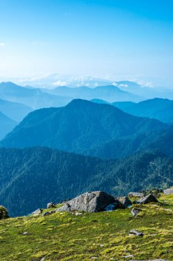 Khaliya Top'tan görünüm - Himalayalar, Khaliya Top, Munsiyari, Uttarakhand, Hindistan Manzarası -