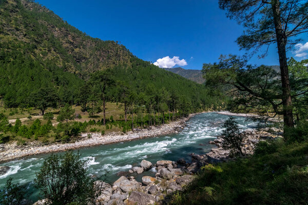 River in Mountains - Sankri Range, Uttarakhand, India