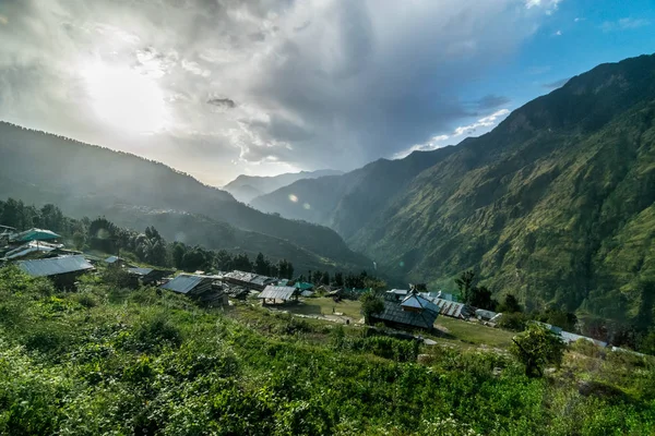 Photo Village Himalayas Sankri Range Uttarakhand India — Stock Photo, Image