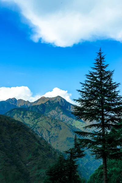 Puesta Sol Las Montañas Paisaje Del Himalaya Sankri India — Foto de Stock