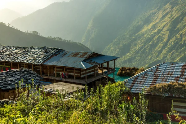 Une Maison Traditionnelle Bois Himalaya Sankri Range Uttrakhand Inde — Photo
