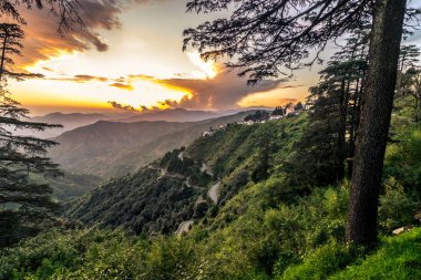 Sunset in Chakrata, Jaunsar-Bawar, Uttrakhand, Hindistan fotoğrafı