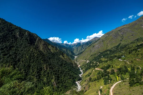 Krajobraz Doliny Darmy Dolina Dugtu Uttarakhand Indie — Zdjęcie stockowe