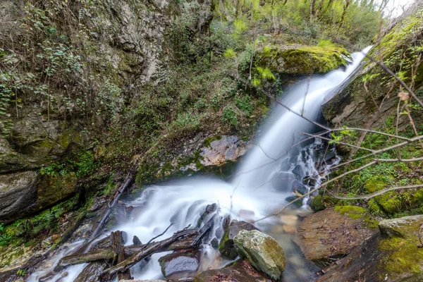 Foto des milchigen Wasserstroms im Himalaya - Wasserfall — Stockfoto