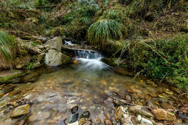 Foto de arroyo de agua lechosa en himalayas - cascada — Foto de Stock