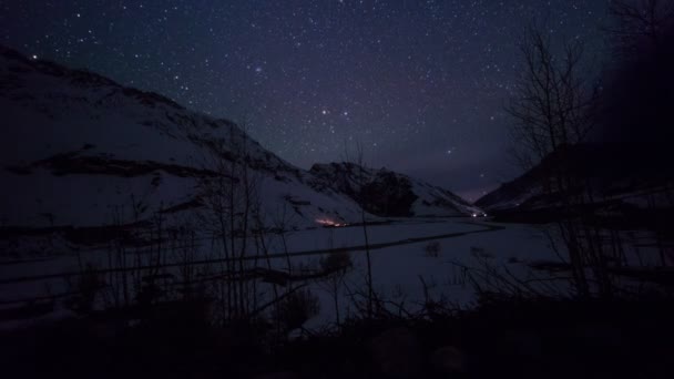 Moonrise in Himalaya timelapse 4k — Stockvideo