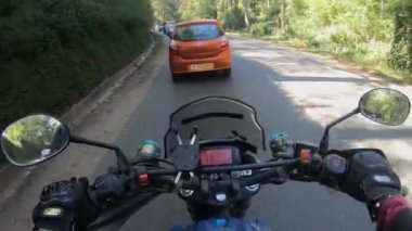 Motosiklet Sürüşü Görünümü - Yol Videosu