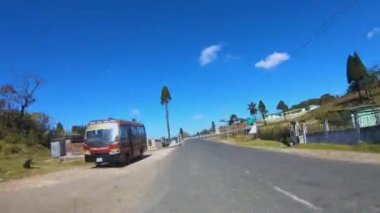 Hindistan, Meghalaya 'da Road Timelapse.