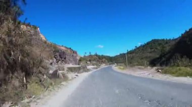Hindistan, Meghalaya 'da Road Timelapse.