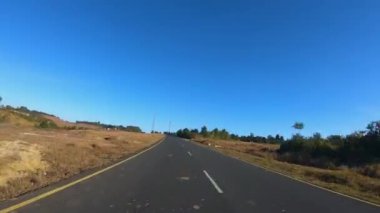 Meghalaya, Hindistan 'daki Timelapse Yolu.