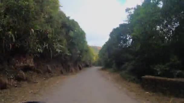 Дорожный Проезд Timelapse Meghalaya — стоковое видео