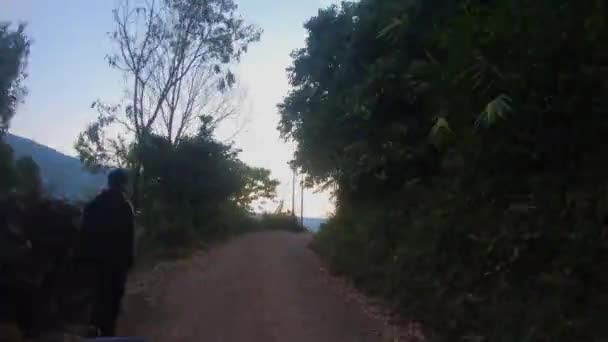 梅加拉亚的公路外车道时间 — 图库视频影像
