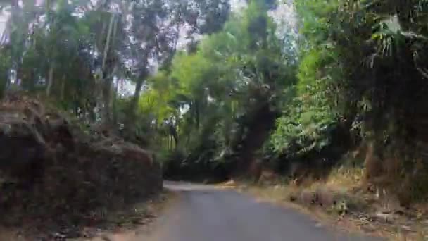 Közúti Kocsifelhajtó Időeltolódás Meghalayában — Stock videók