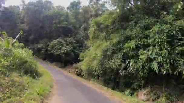 梅加拉亚的公路车道时间流逝 — 图库视频影像