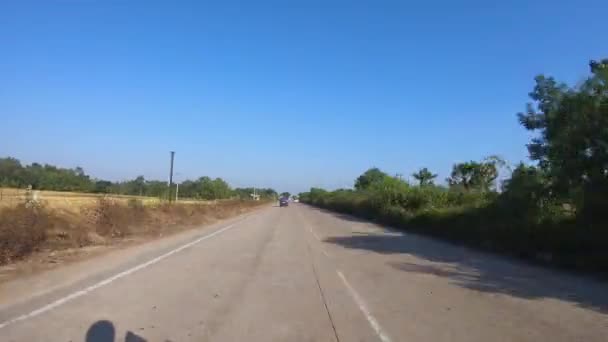 Estrada Índia Timelapse Assam — Vídeo de Stock