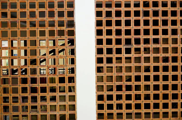 Ρετρό Πρότυπο Σχεδίασης Για Την Αρχιτεκτονική Windows Τοίχο Φράχτη Αίθουσα — Φωτογραφία Αρχείου