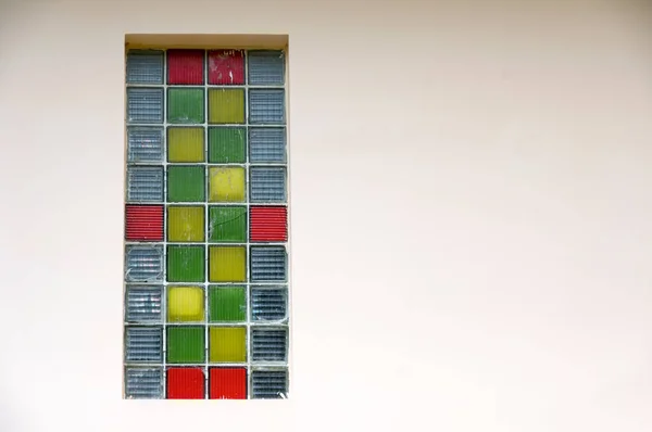 Ρετρό Πρότυπο Σχεδίασης Για Την Αρχιτεκτονική Windows Τοίχο Φράχτη Αίθουσα — Φωτογραφία Αρχείου