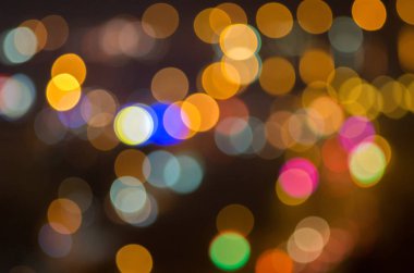 Arka plan daire bokeh renkli ile