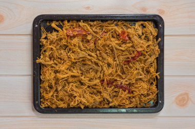 Kurutulmuş tavuk eti el yapımı. Resim reklam, tasarım, pazarlama... için kullanın taze gıda ev yapımı