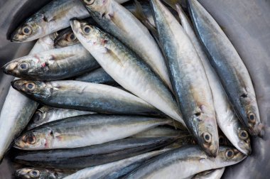 Güneydoğu Asya pazarında satış balık ile arka plan