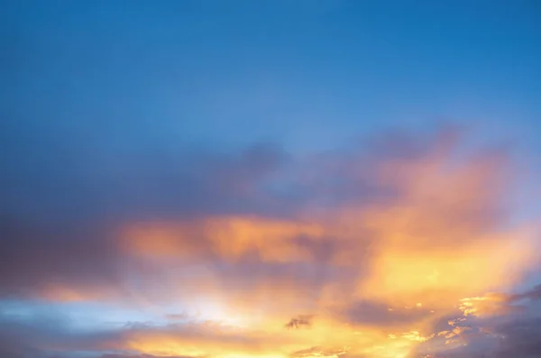 Magia Céu Nuvens Pôr Sol Fundo — Fotografia de Stock