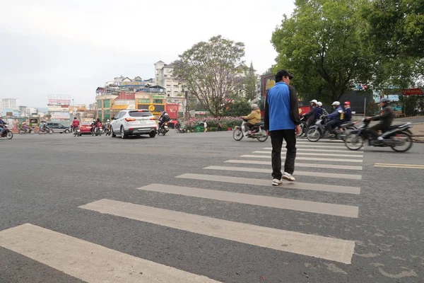 Viêt Nam Rue Photographie Marché Vie Dans Petite Ville — Photo