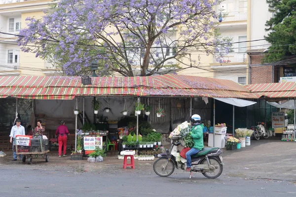 Vietnam Calles Fotografía Mercado Vida Pequeña Ciudad — Foto de Stock