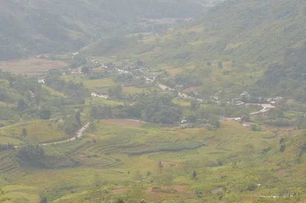 Scopri Grandi Montagne Con Terrazze Scogliere Vita Provincia Giang Vietnam — Foto Stock