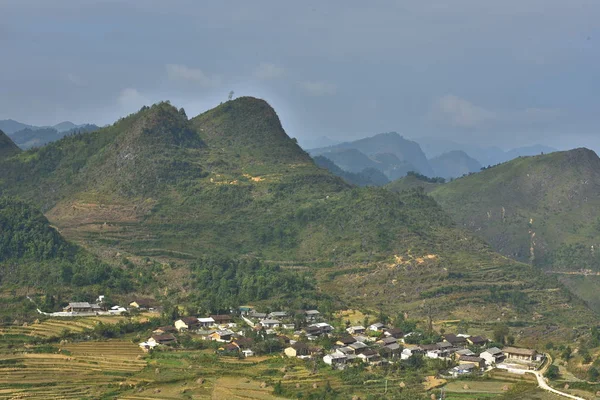 Descubre Grandes Montañas Con Terrazas Acantilados Vida Provincia Giang Vietnam —  Fotos de Stock