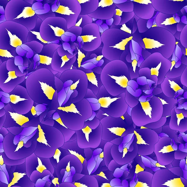Темно Синий Фиолетовый Цветок Ириса Безводном Фоне Векторная Миграция — стоковый вектор