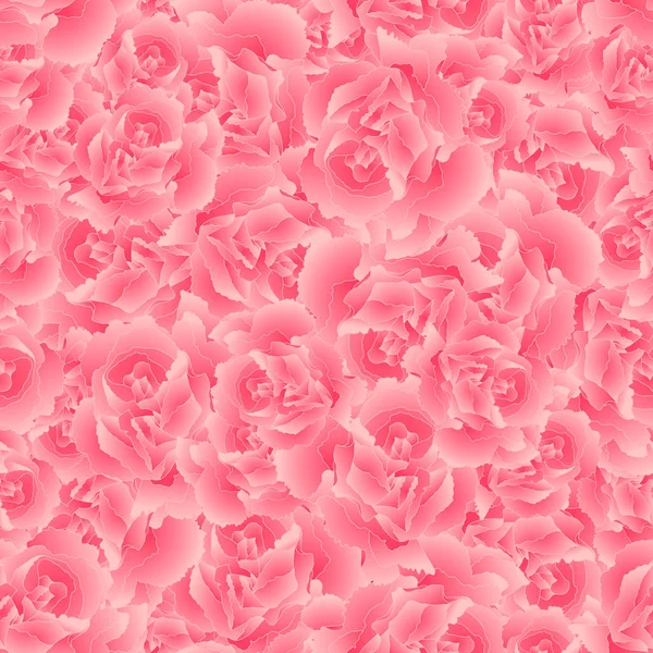 Dianthus Caryophyllus Růžový Karafiát Flower Bezešvé Pozadí Vektorové Ilustrace — Stockový vektor