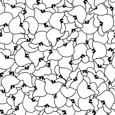 Lily vadi anahat kesintisiz arka plan beyaz. Vektör çizim.