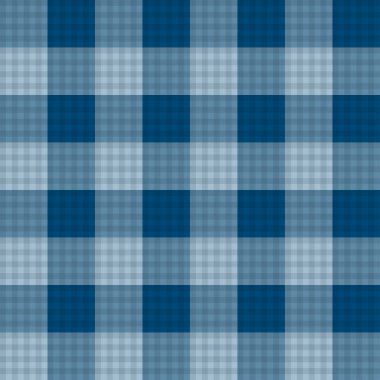 Çivit mavi Tartan sorunsuz arka plan. Vektör çizim.