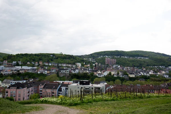 Épület Külseje Bingen Rhein Ben Hessen Németországban Egy Felhős Napon — Stock Fotó