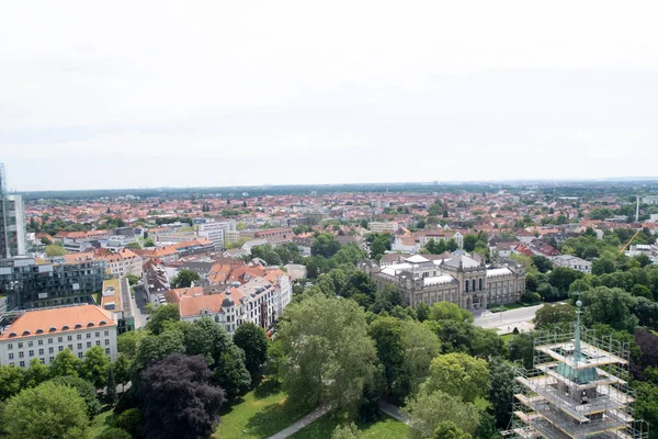 Fernsicht Auf Die Gebäudefassade Vom Turm Des Neuen Bürgersaals Hannover — Stockfoto