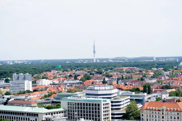 Blick Vom Turm Des Bürgerhauses Auf Die Stadt Hannover Bei — Stockfoto