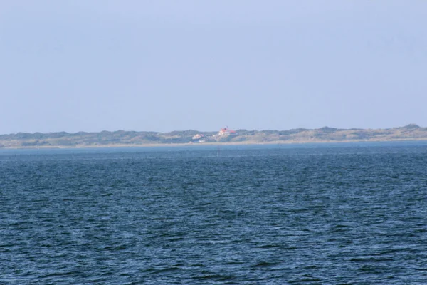 Fernsicht Auf Die Küste Auf Der Nordseeinsel Juist Deutschland Bei — Stockfoto