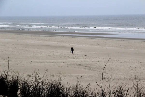 Uitzicht Een Strand Zee Het Noordelijke Zee Eiland Juist Duitsland — Stockfoto