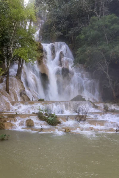 Kuang Famous Destination Waterfalls Luang Prabang District Laos — Stock Photo, Image