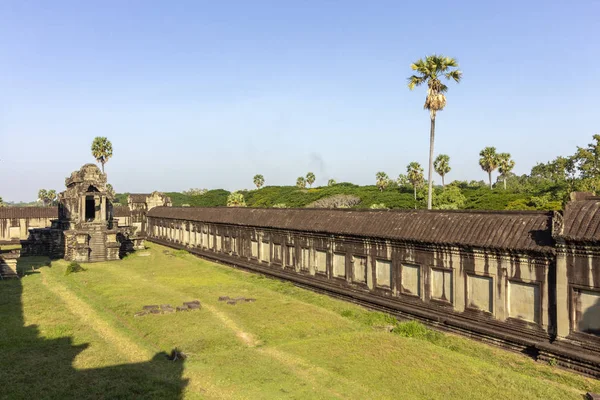 Angkor Wat Antico Tempio Complesso Nord Mille Dio Biblioteca Uno — Foto Stock